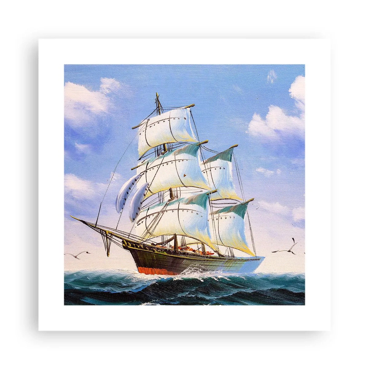 Plakat - Dumnie z wiatrem - 40x40 cm