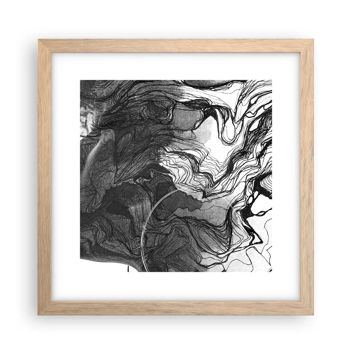 Plakat w ramie jasny dąb - Zaplątana w marzeniach - 30x30 cm