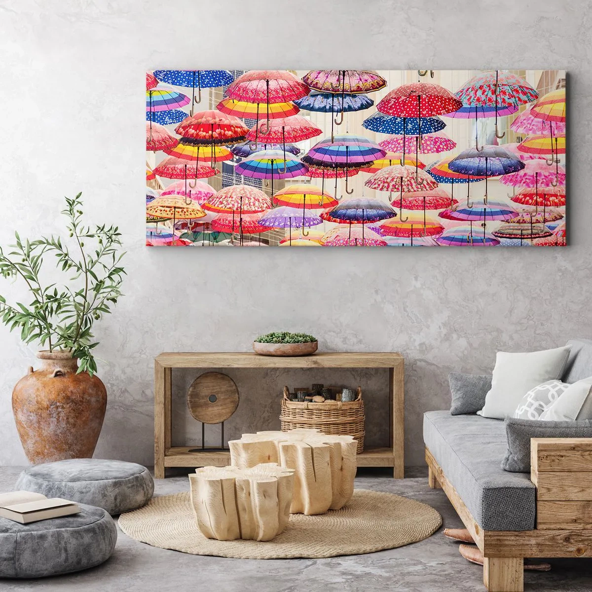 Obraz na płótnie - Miejska łąka - 90x30 cm