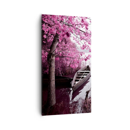 Obraz na płótnie - W różowej ciszy - 55x100 cm