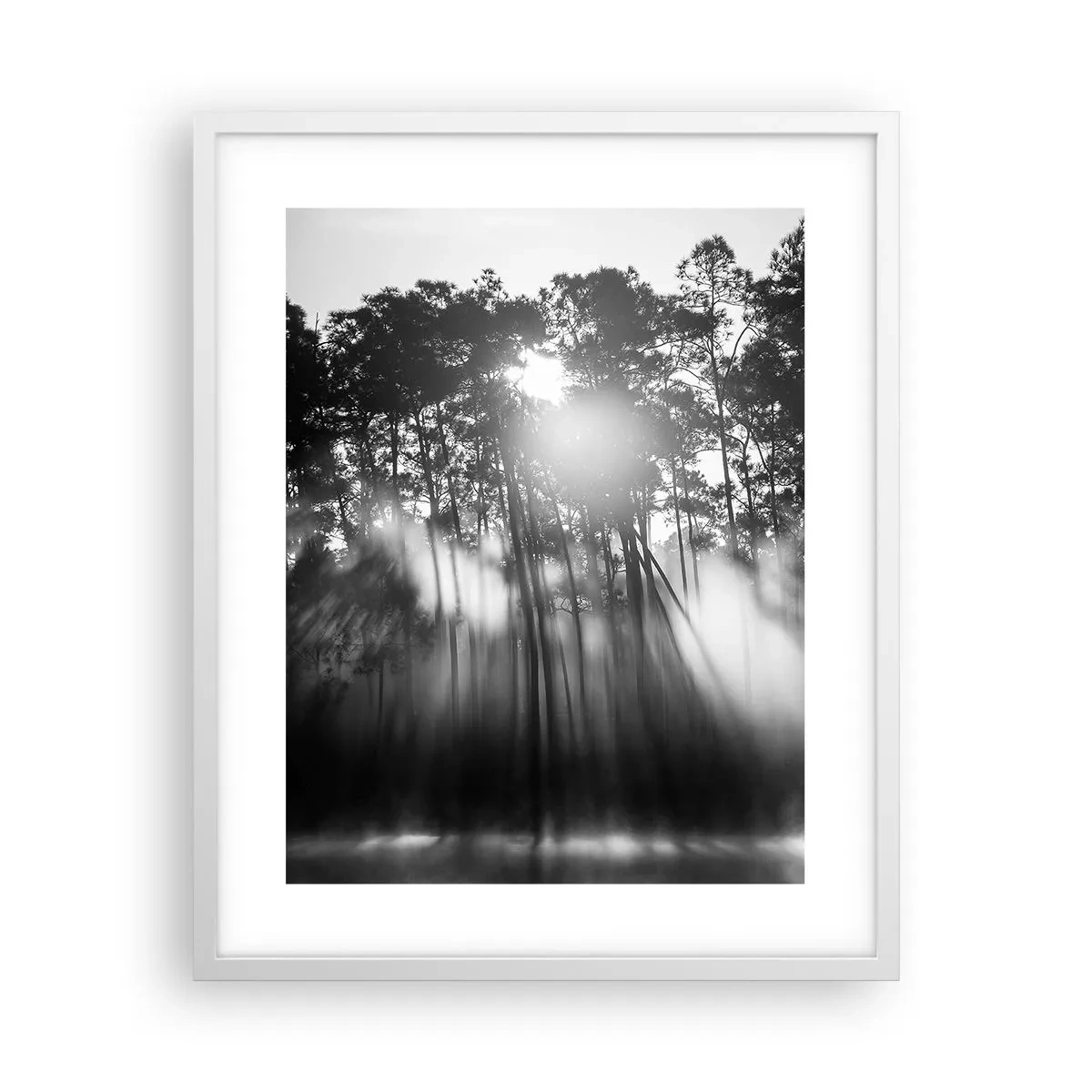 Plakat w białej ramie - Niepowstrzymane słońce - 40x50 cm
