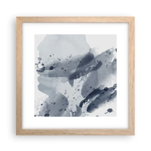 Plakat w ramie jasny dąb - Studium natury wody - 30x30 cm