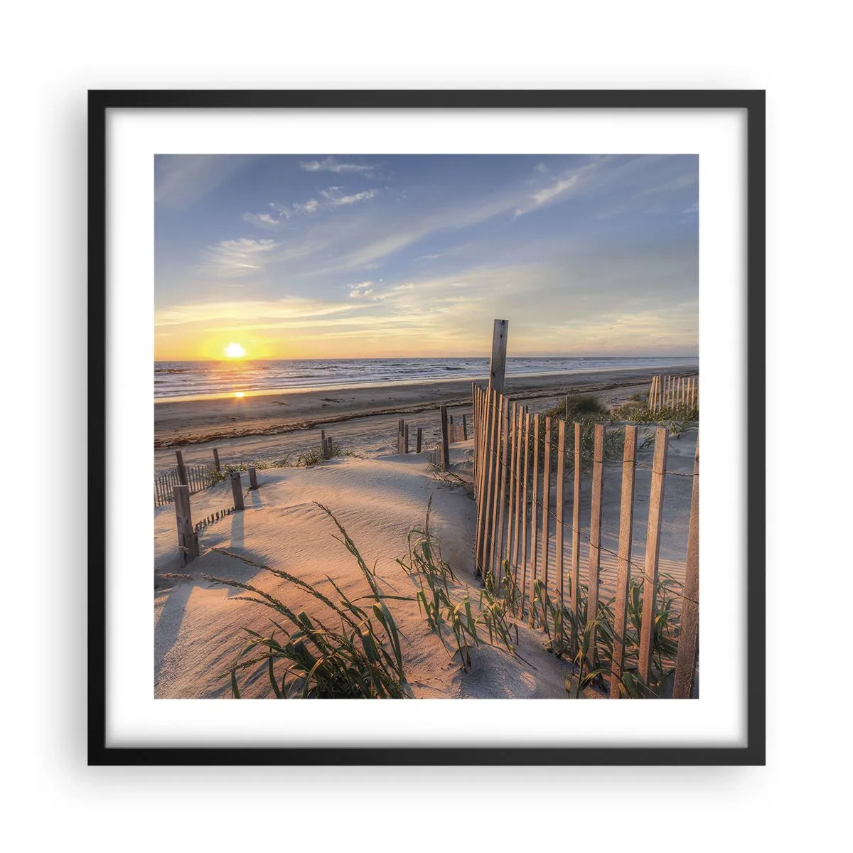 Plakat w czarnej ramie - Blask i cień wiatru - 50x50 cm