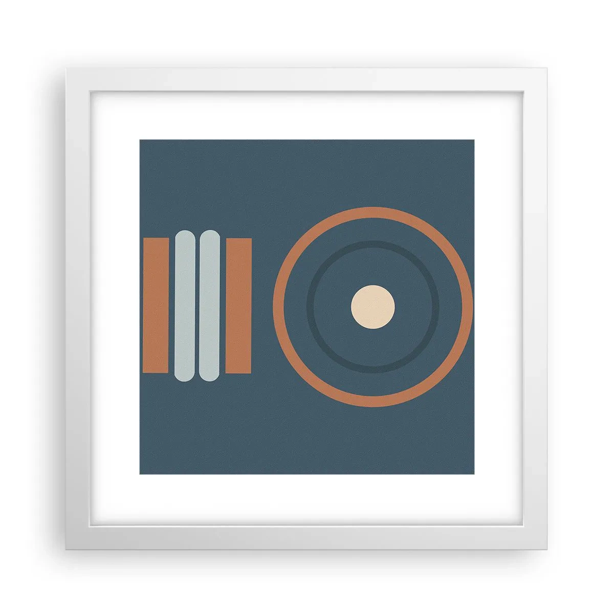 Plakat w białej ramie - Istota rzeczy - 30x30 cm