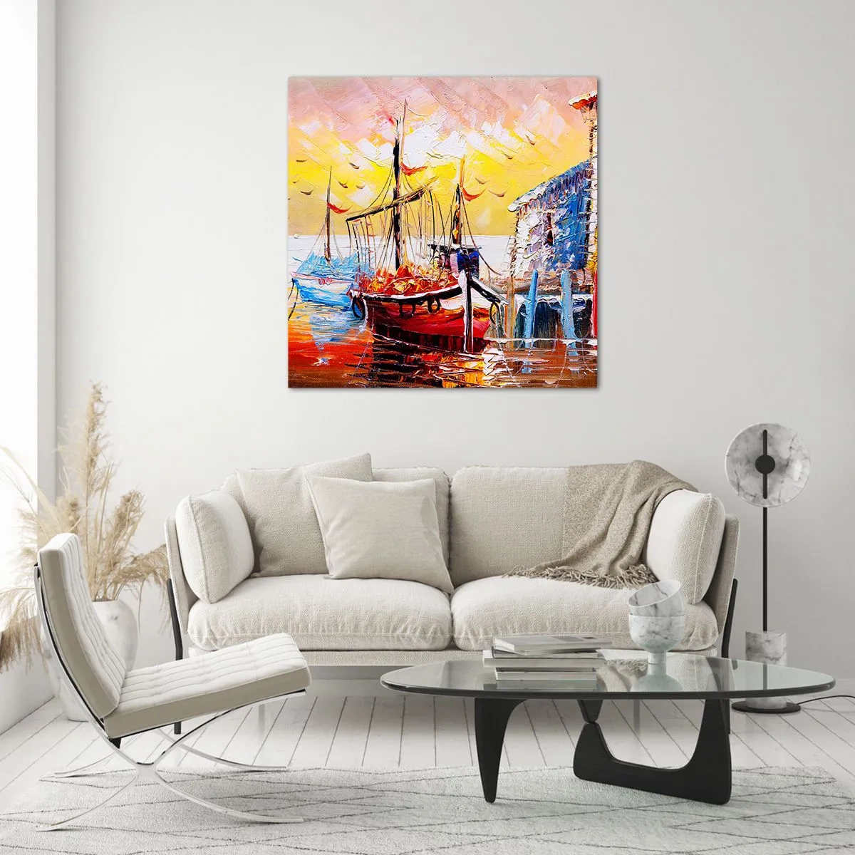 Obraz na szkle - Szczęśliwy powrót - 70x70 cm