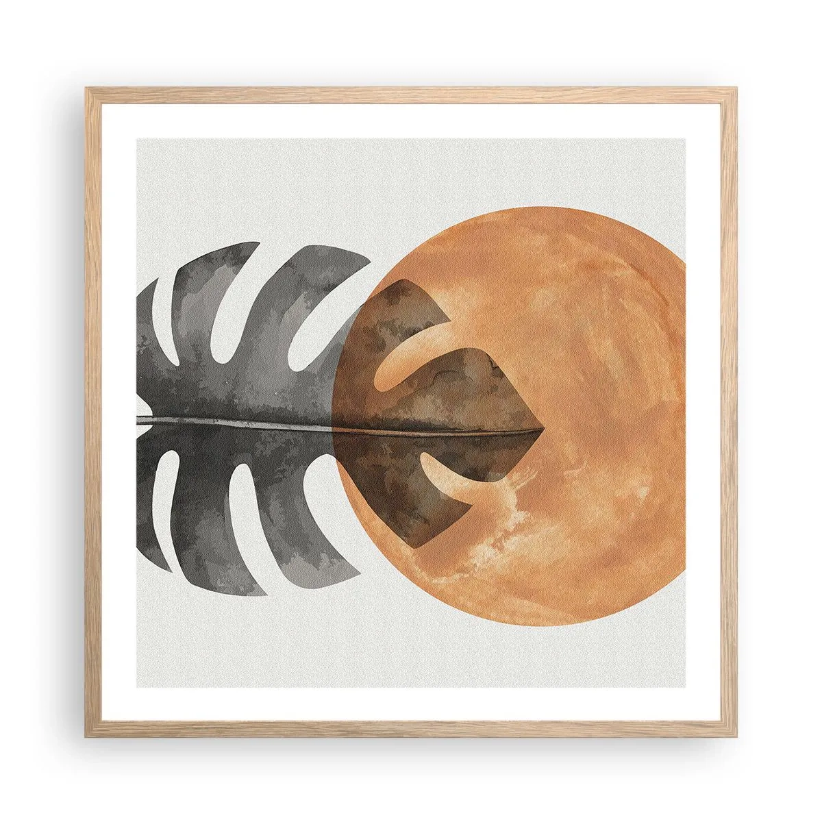 Plakat w ramie jasny dąb - Zawsze słońce - 60x60 cm