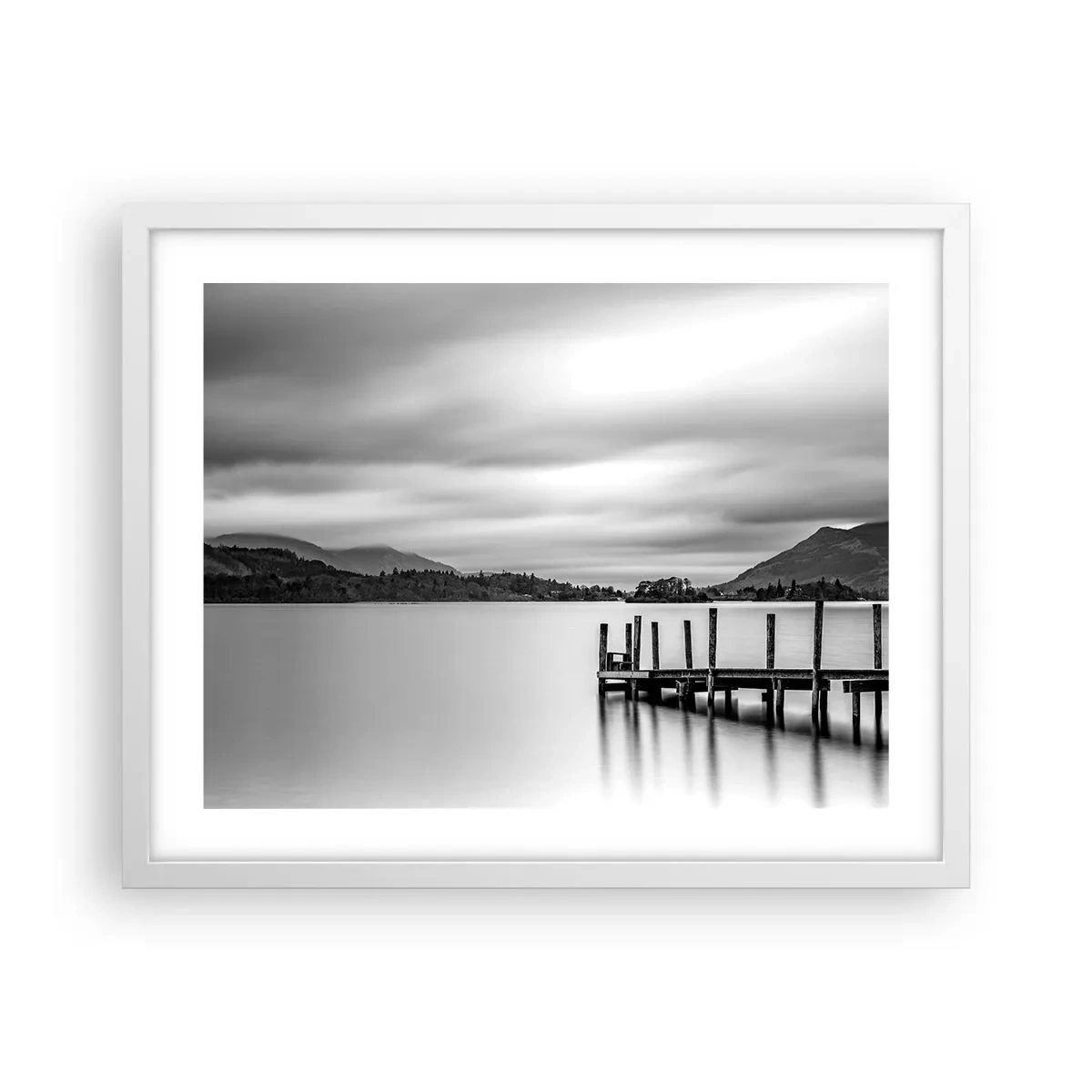 Plakat w białej ramie - Łagodność i siła - 50x40 cm