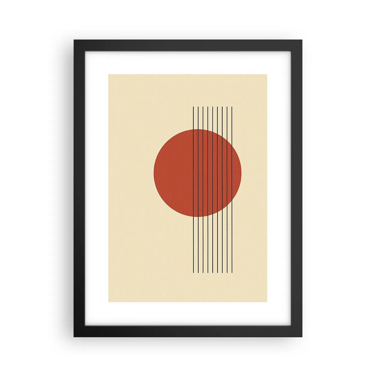 Plakat w czarnej ramie - W koło i dalej - 30x40 cm