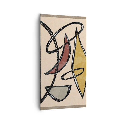 Obraz na płótnie - Kompozycja – łuki i owale - 65x120 cm