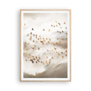 Plakat w ramie jasny dąb - Już czas… - 70x100 cm