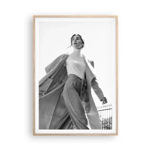 Plakat w ramie jasny dąb - Idziesz ze mną? - 70x100 cm