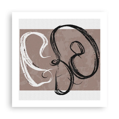 Plakat - Kompozycja – poszukiwanie pełni - 50x50 cm