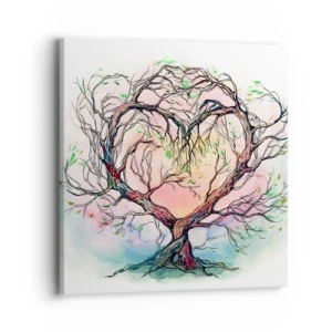 Obraz na płótnie - Razem przeciwko wichurom - 40x40 cm