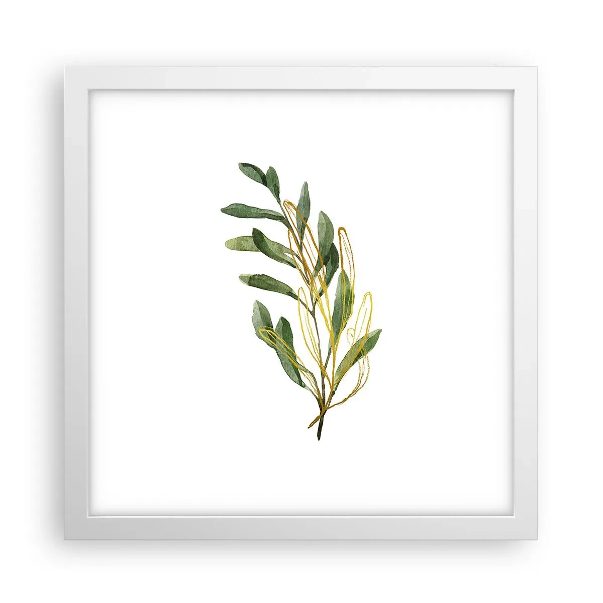 Plakat w białej ramie - Wszystko co dobre - 30x30 cm