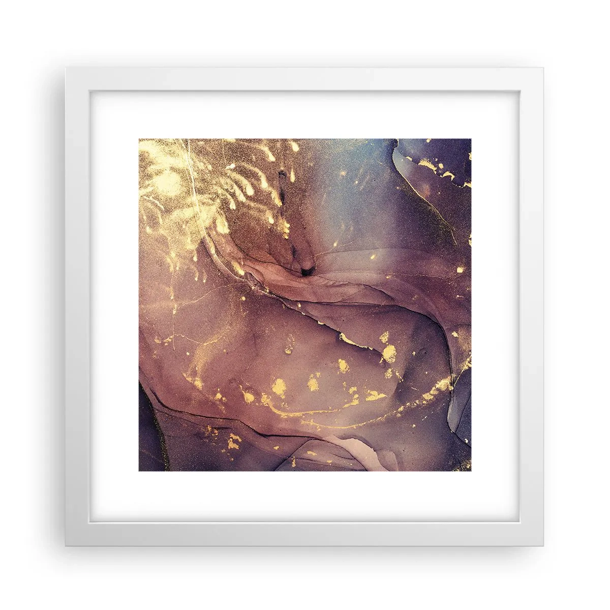 Plakat w białej ramie - Materia i duch - 30x30 cm