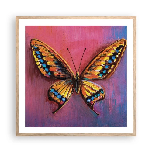 Plakat w ramie jasny dąb - Klejnot natury - 60x60 cm