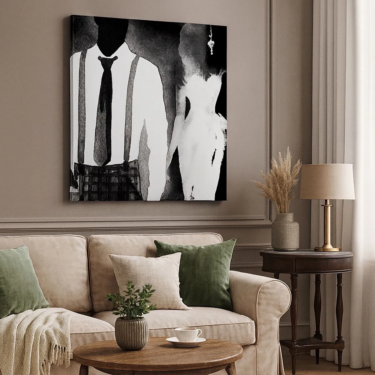 Obraz na płótnie - W klimacie noir - 30x30 cm