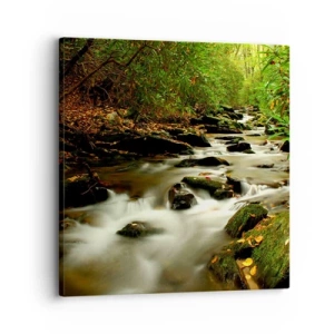 Obraz na płótnie - Jak płynne srebro - 30x30 cm