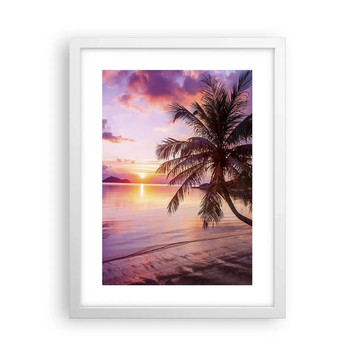 Plakat w białej ramie - Błogość aż po horyzont - 30x40 cm