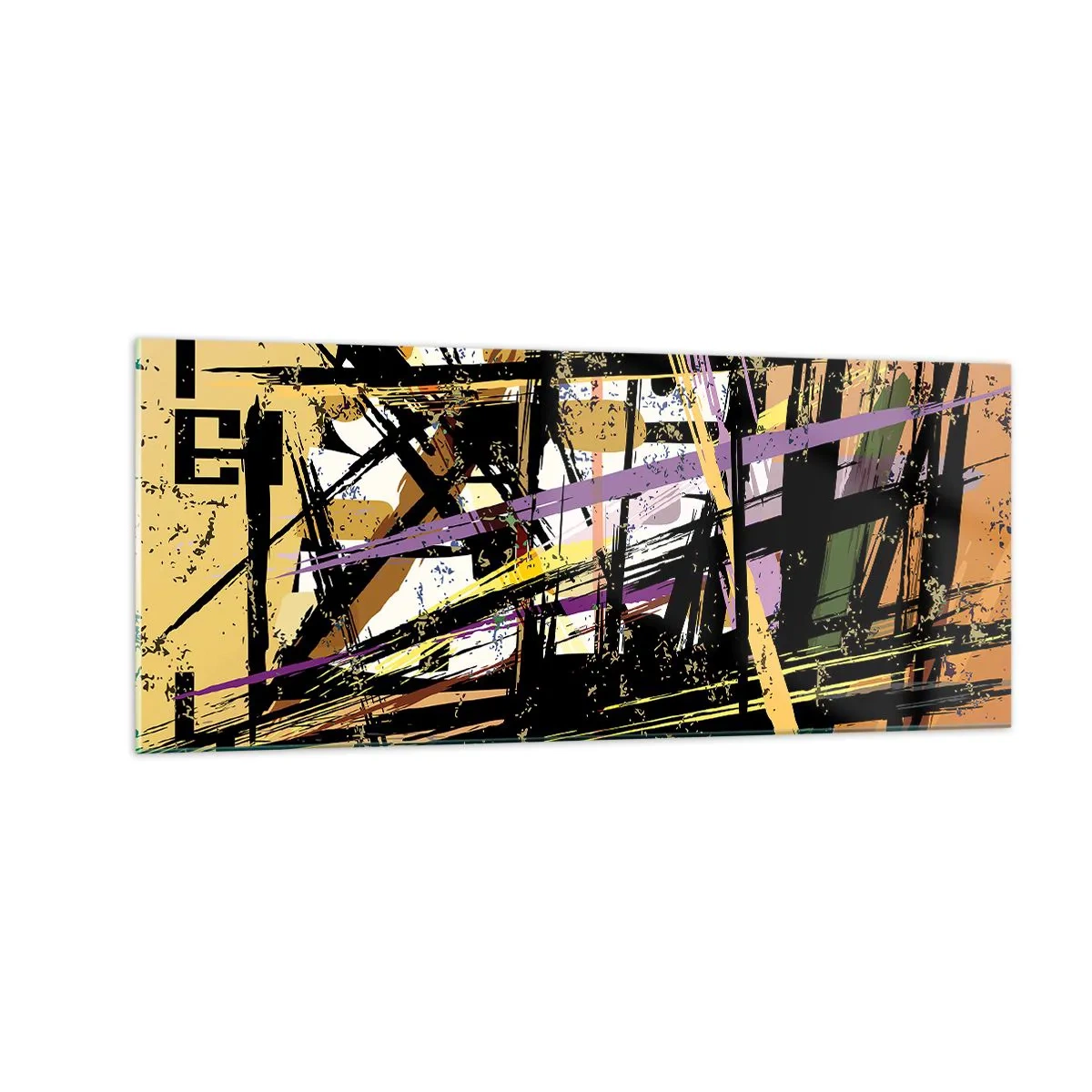 Obraz na szkle - Ostre cięcie - 100x40 cm