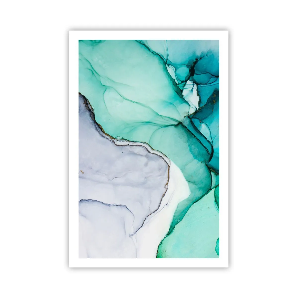 Plakat - Studium w turkusie - 61x91 cm