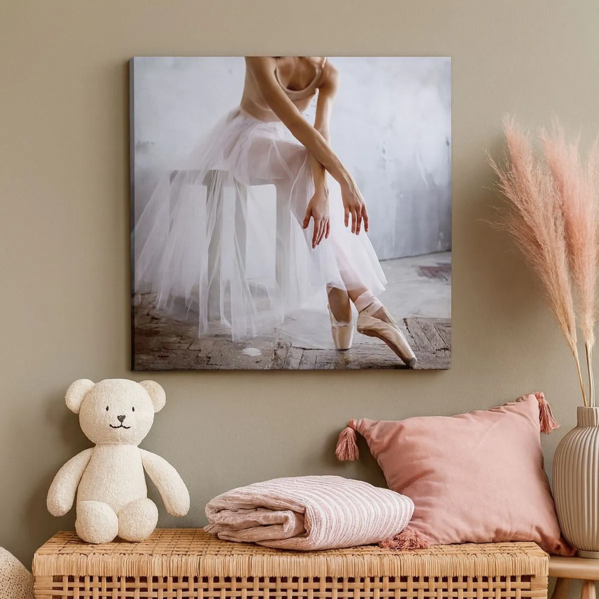 Obraz na płótnie - Zanim zabłysną światła rampy - 30x30 cm