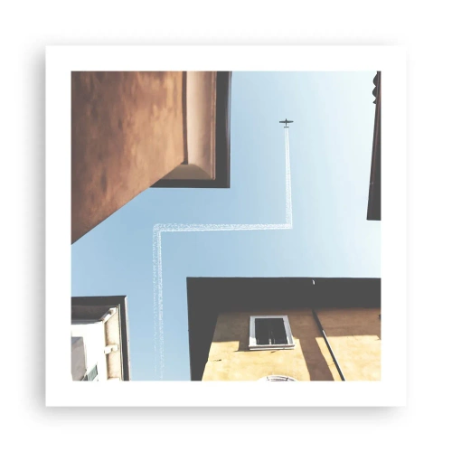 Plakat - Ponad miejskim labiryntem - 50x50 cm