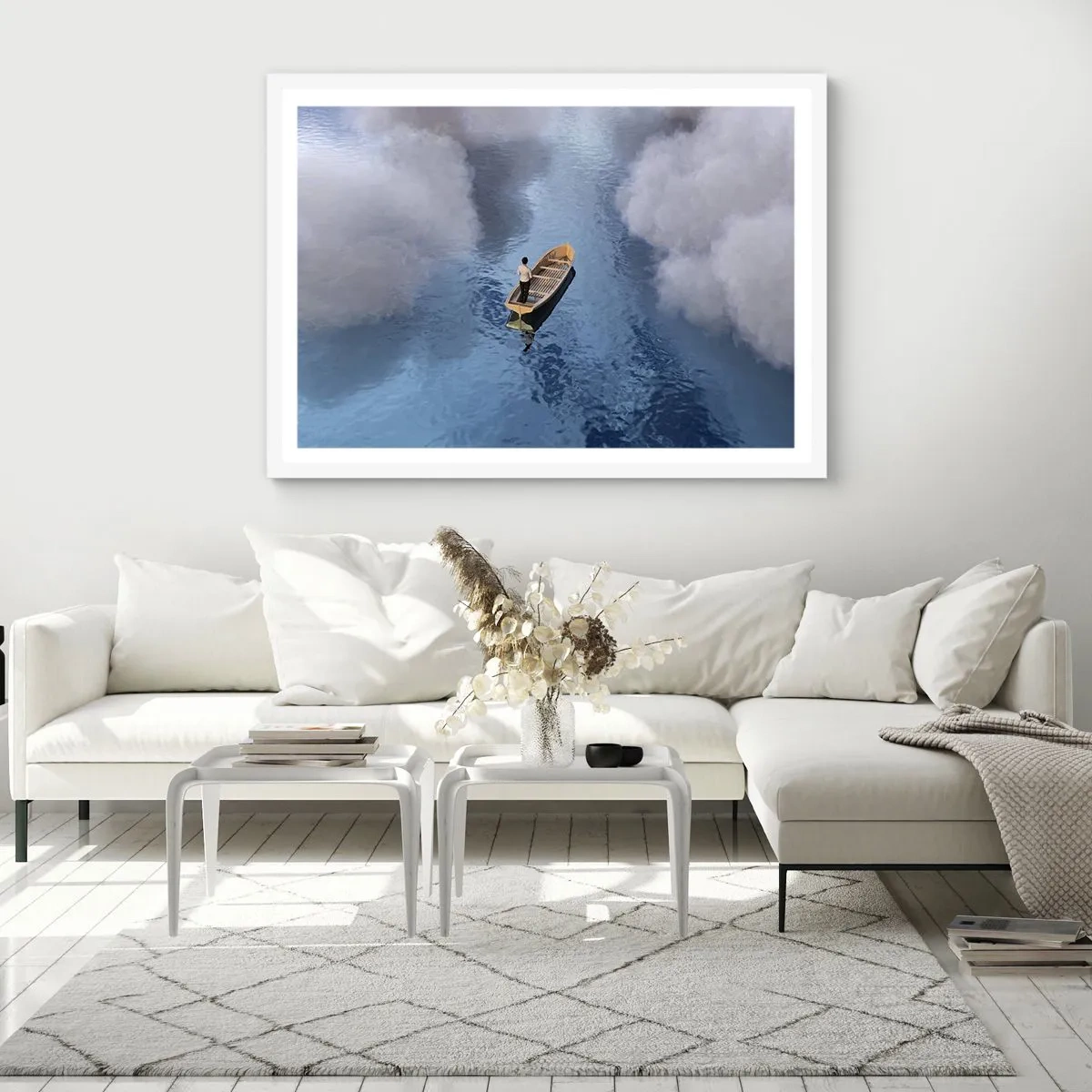 Plakat w białej ramie - Życie – podróż – niewiadoma - 70x50 cm