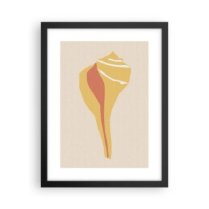 Plakat w czarnej ramie - Abstrakcja organiczna – wzrost - 30x40 cm