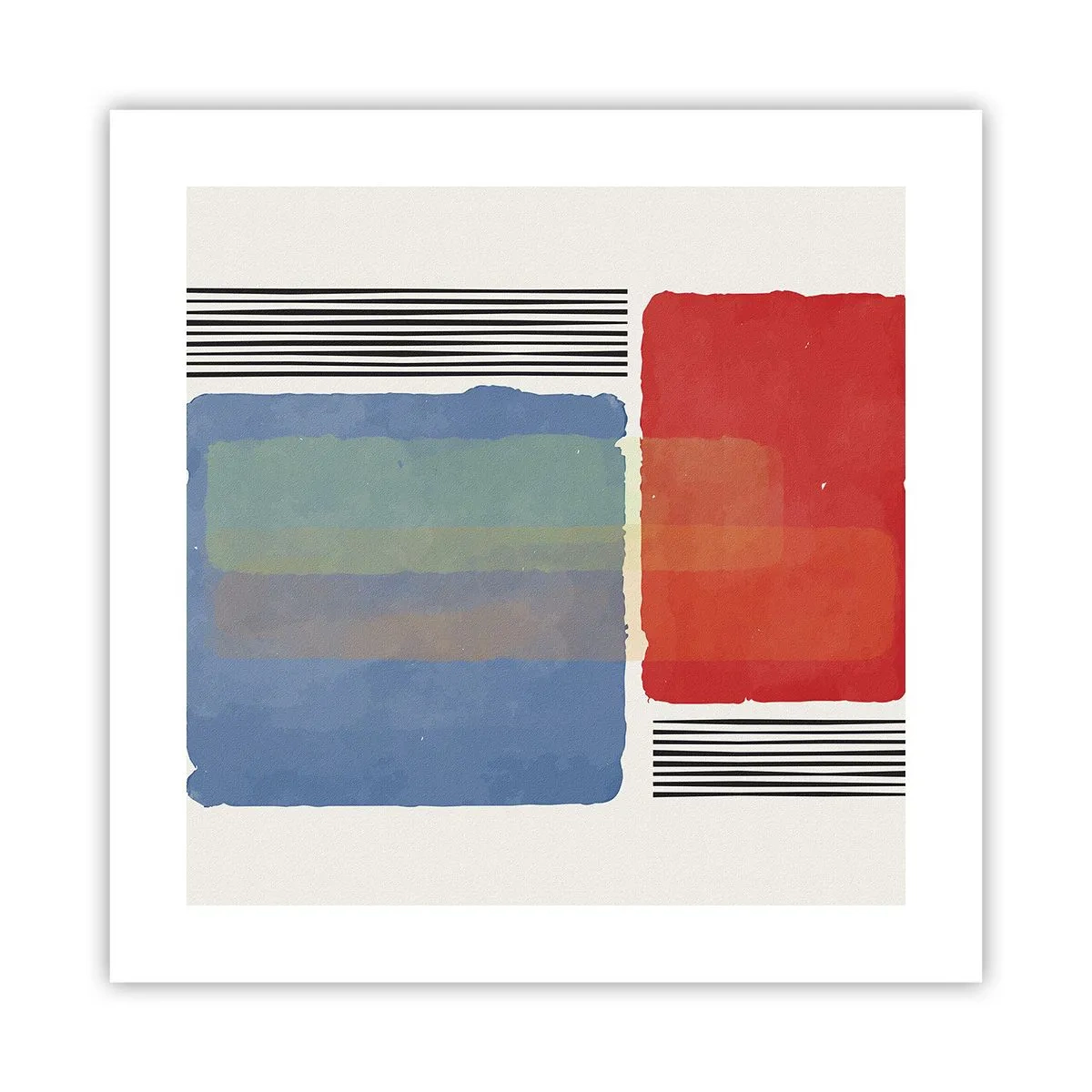 Plakat - Duch i litera geometrii - 40x40 cm