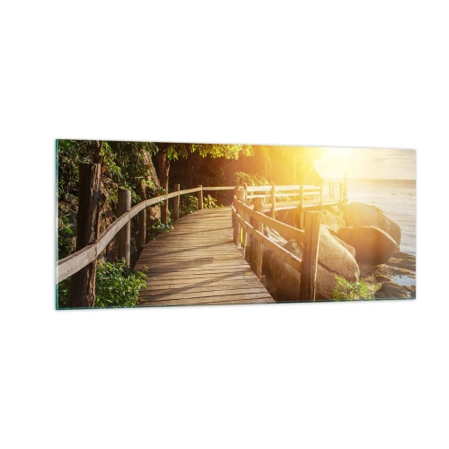 Obraz na szkle - Kolejny zakręt, kolejne cuda - 100x40 cm