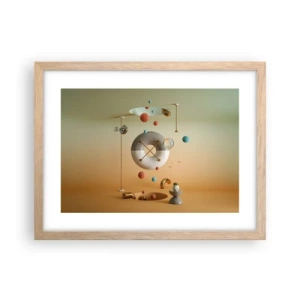 Plakat w ramie jasny dąb - Wszystko się zdarzyć może - 40x30 cm
