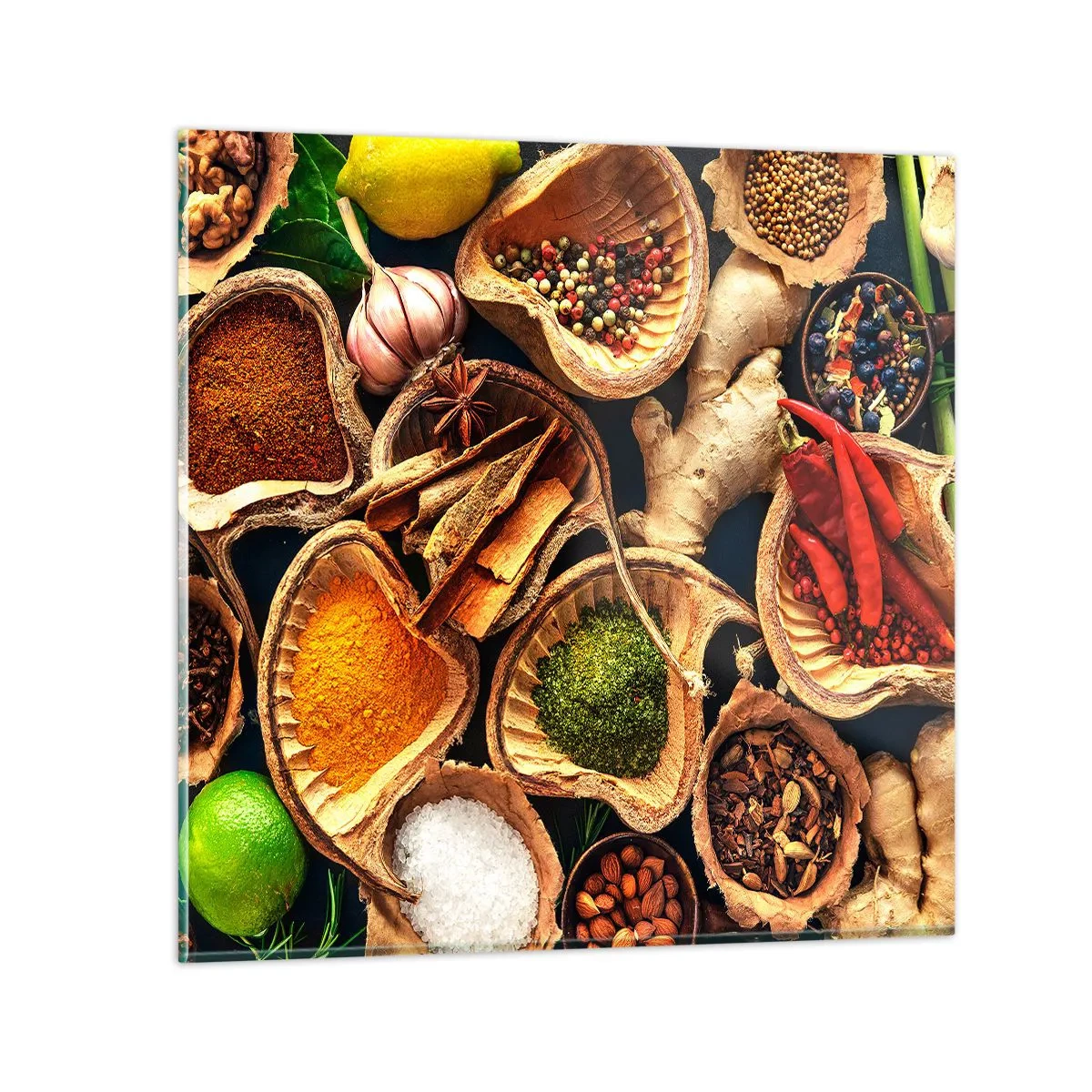 Obraz na szkle - Bierz, co chcesz - 50x50 cm