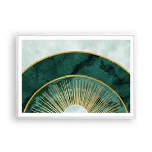 Plakat w białej ramie - Inny układ słoneczny - 100x70 cm