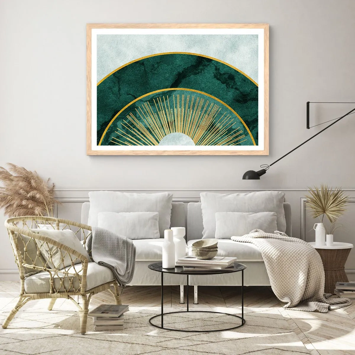 Plakat w ramie jasny dąb - Inny układ słoneczny - 50x40 cm