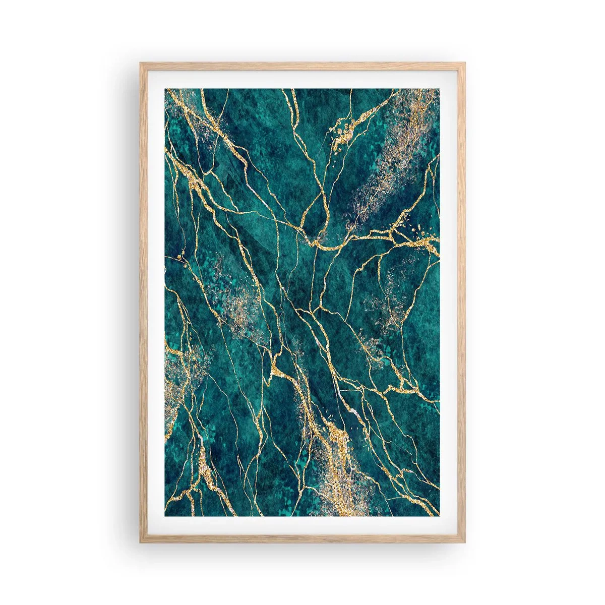 Plakat w ramie jasny dąb - Żyła złota - 61x91 cm