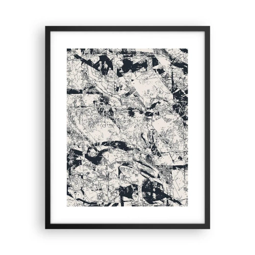 Plakat w czarnej ramie - Przenikanie przeciwieństw - 40x50 cm