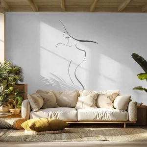 Fototapeta Standard Eco - Nieuchwytna jak fala - Abstrakcja, Ciało Kobiety, Kobieta W Kapeluszu - 400x280 cm