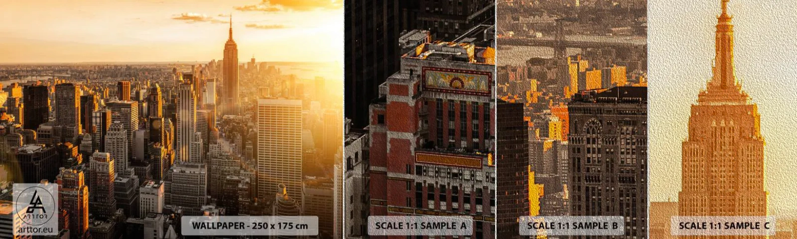 Fototapeta Próbka Premium Sand - Rosnąc w słońcu - Miasto, Nowy Jork, Architektura - 100x30 cm