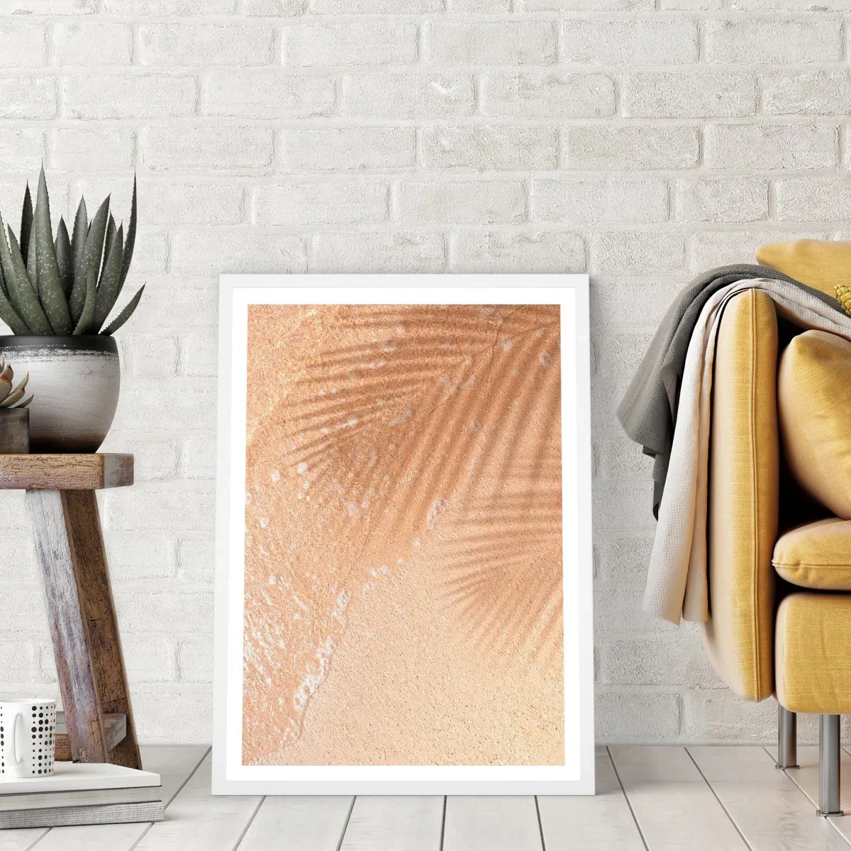 Plakat w białej ramie - Cień gorącego lata - 40x50 cm