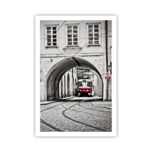 Plakat - Przez miejski labirynt - 61x91 cm