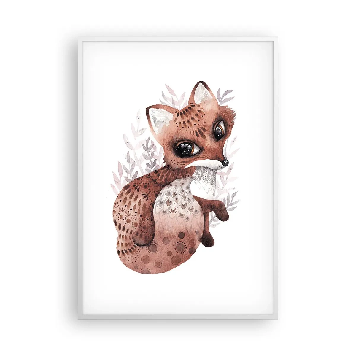 Plakat w białej ramie - Tylko pokochać - 70x100 cm