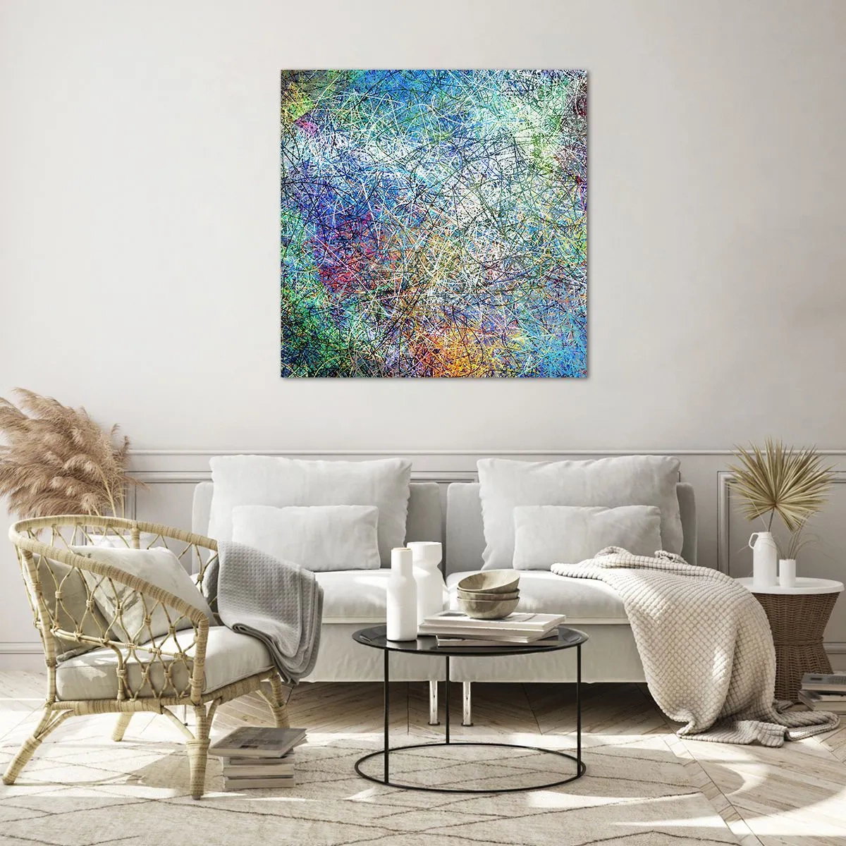 Obraz na szkle - To nie takie proste - 50x50 cm