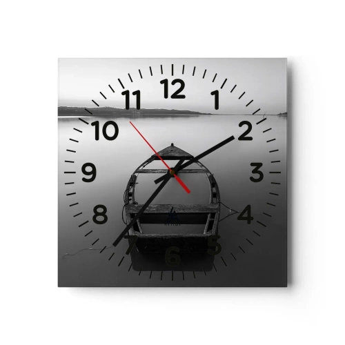 Zegar ścienny - Tęsknota i melancholia - 40x40 cm