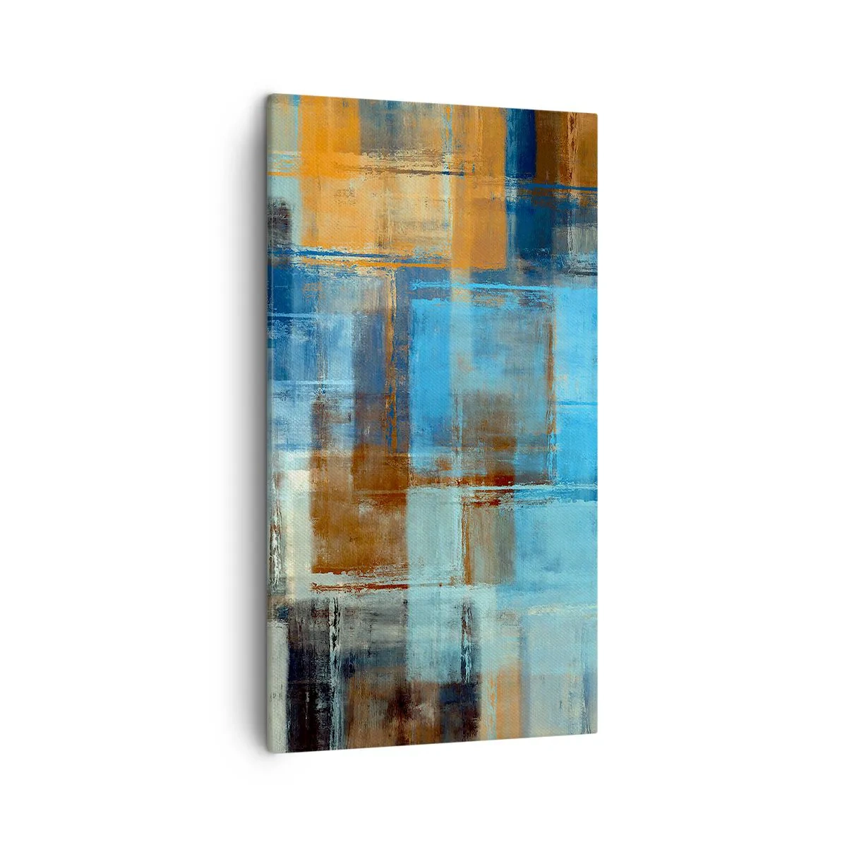 Obraz na płótnie - Przez błękitną zasłonę - 45x80 cm