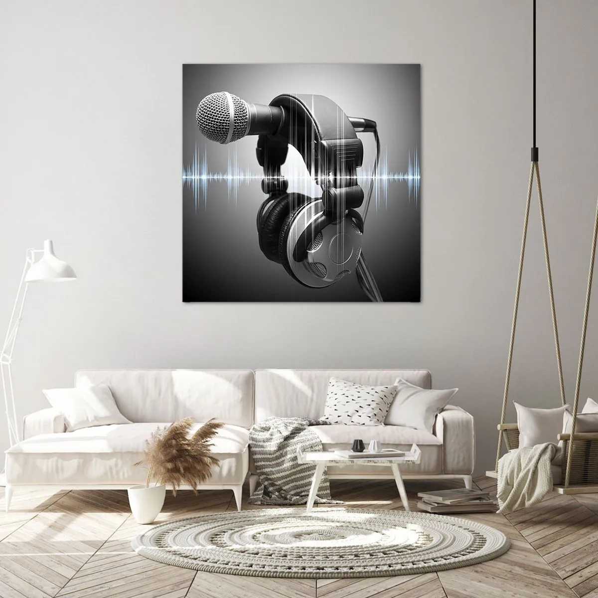 Obraz na płótnie - Jeszcze słychać śpiew - 60x60 cm