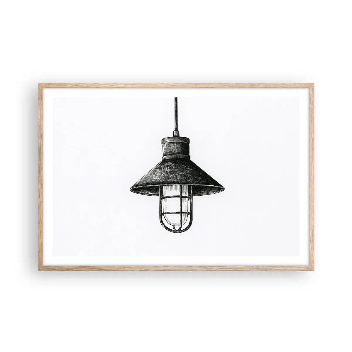 Plakat w ramie jasny dąb - Jak przed laty… - 91x61 cm