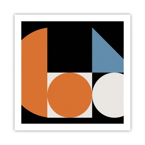 Plakat - Układ figurowy - 60x60 cm