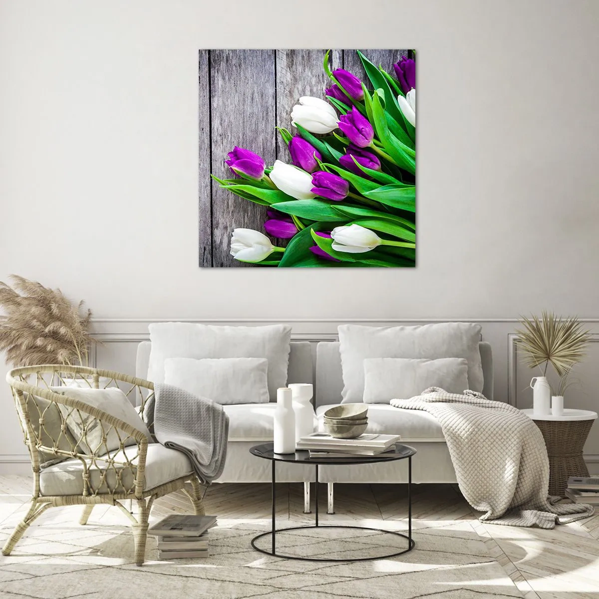 Obraz na szkle - W dniu wiosennego święta - 40x40 cm