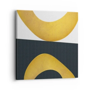 Obraz na płótnie - Po pierwsze: złoto - 30x30 cm